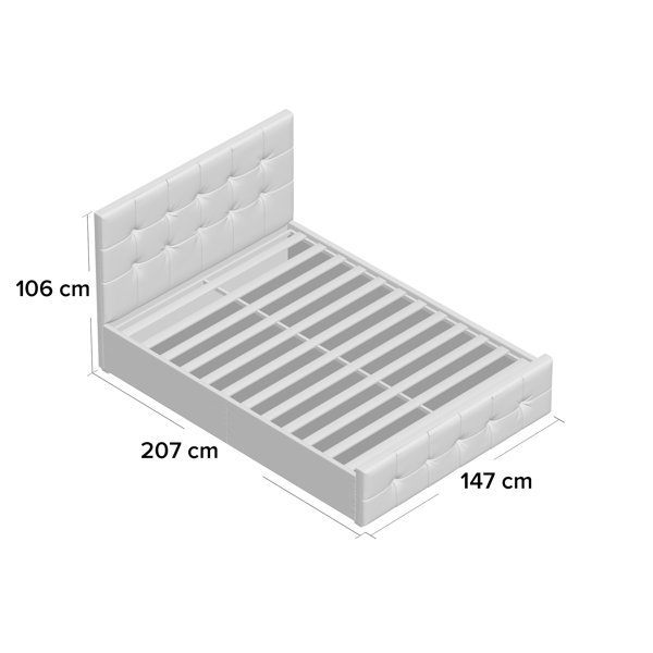 Etta Avenue Connell Upholstered Ottoman Bed & Reviews Wayfair.co.uk